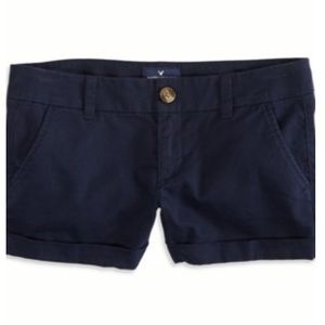American Eagle Outfitters navy midi short 3.5in inseam